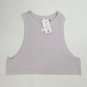 avocado Go To cropped seamless muscle tank in lavender